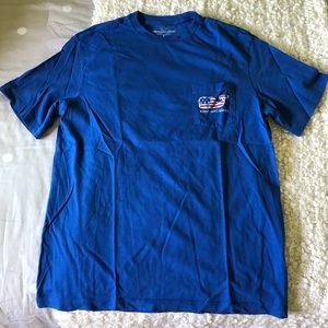 Vineyard vines America flag whale T-shirt